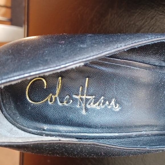 Cole Haan "Tonya II" Platform Chunky Heel Leather Pump- Sz. 8 - Picture 2 of 13